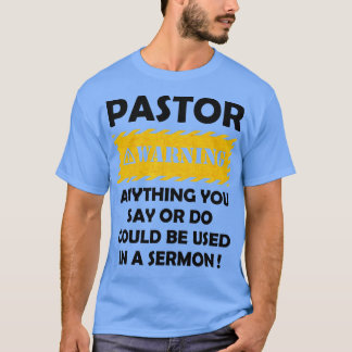 Camiseta Gracioso Pastor Cristiano Jesús Creyente Apreciaci