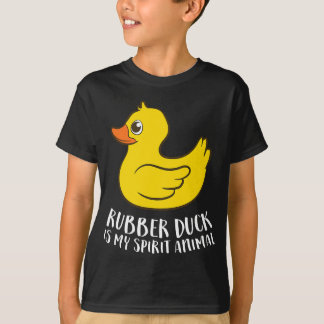 Camiseta Gracioso pato moreno de duque de caucho