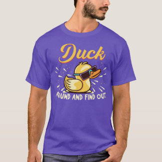 Camiseta Gracioso Pato Por Ahí Y Averigua A Goma Ducky Con 