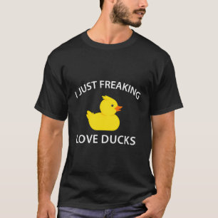 Camiseta Gracioso pato que me asusta el amor