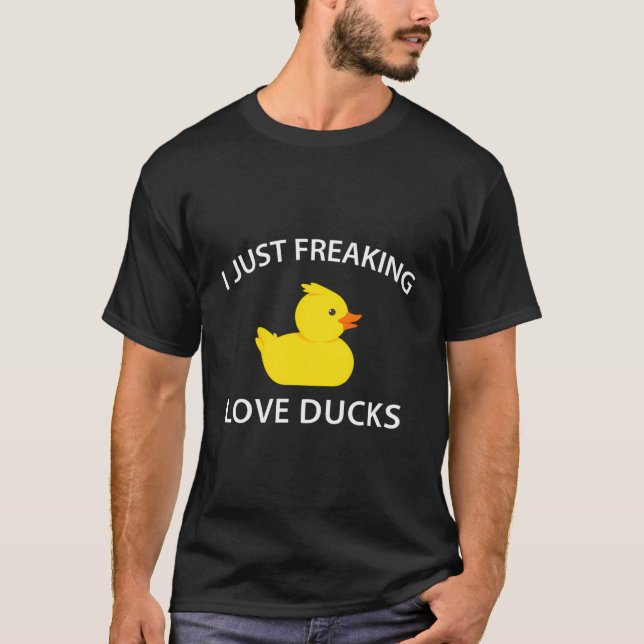 Camiseta Gracioso pato que me asusta el amor (Anverso)