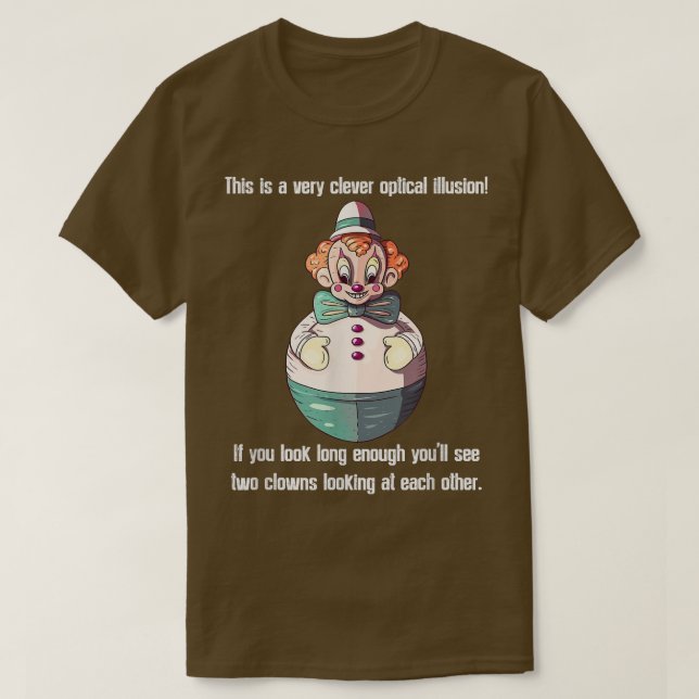 Camiseta gracioso payaso de circo irónico sarcasmo disfraz  (Diseño del anverso)