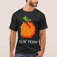 Gracioso Peach Pixel - Retro 8 - Bit Arcade Gamer 