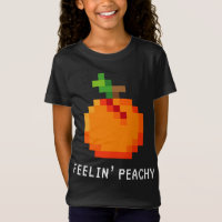 Gracioso Peach Pixel - Retro 8 - Bit Arcade Gamer 