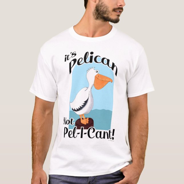 Camiseta Gracioso Pelícano No Pel I Cant Bird Motivation (Anverso)