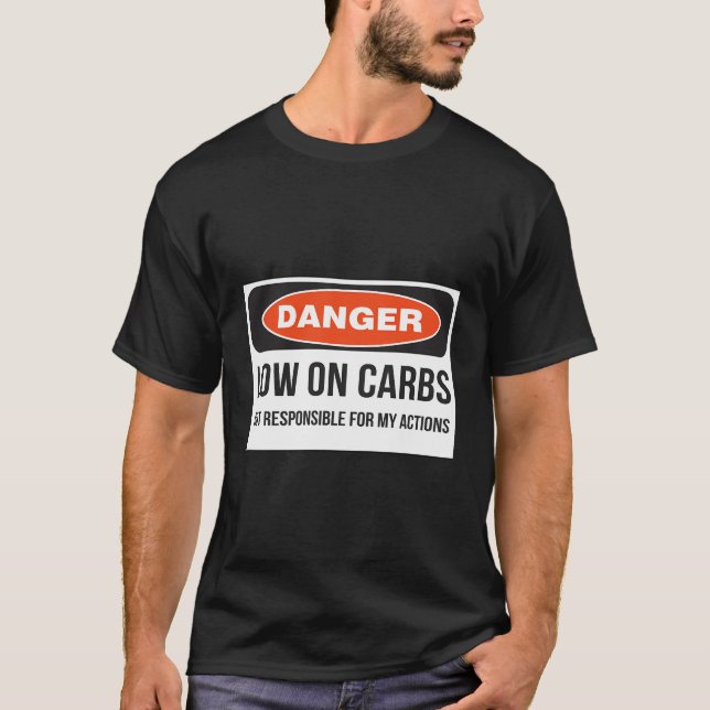 Camiseta Gracioso Peligro De Fitness De La Dieta De Keto De (Anverso)