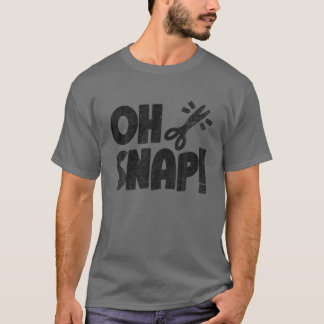 Camiseta Gracioso peluquero barbería peluquero Oh Snap