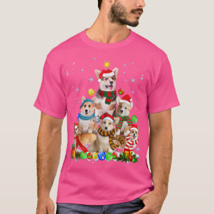 Camiseta Gracioso Pembroke Welsh Corgi Perro Árbol de Navid