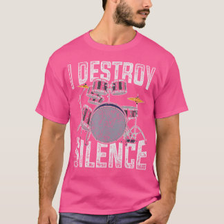 Camiseta Gracioso Percussion Drummer Gift Instrumento music