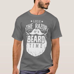 Camiseta Gracioso Perder Al Razor Su Tiempo De Barba 1