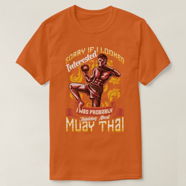 Camiseta Gracioso Perdón Por Pensar En Muay Thai Pun 1 (Diseño del anverso)