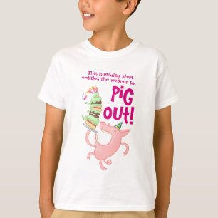 Camiseta ¡Gracioso Permiso De Pastel De Cumpleaños Para Cer