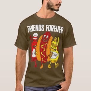 Camiseta Gracioso perro caliente Mustard Ketchup Lover Rega