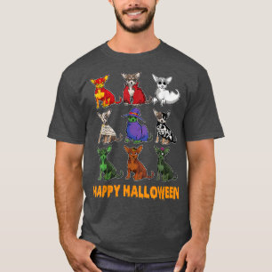 Camiseta Gracioso perro chihuahua Halloween disfraz Perro a