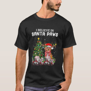 Camiseta Gracioso perro Cockapoo Navidades de árboles de Na