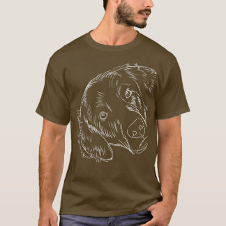 Camiseta Gracioso perro con capa plana