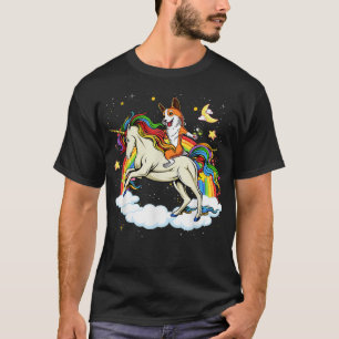 Camiseta Gracioso Perro Corgi Montando Unicornio Y Niños Ar