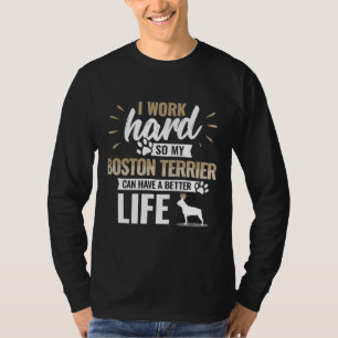 Camiseta Gracioso perro de Boston Terrier