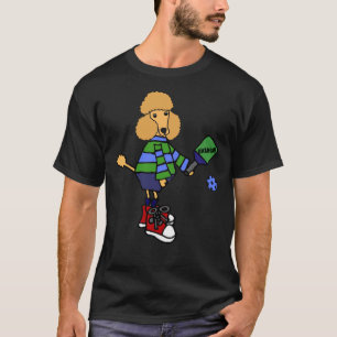 Camiseta Gracioso perro de caramelos de Apricot jugando al