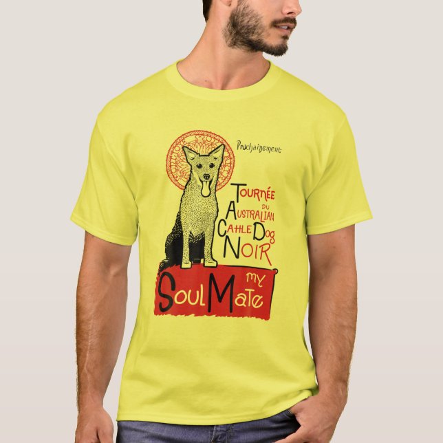 Camiseta Gracioso perro de ganado australiano (Anverso)