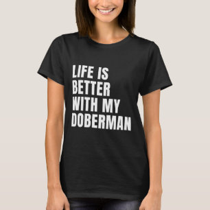 Camiseta Gracioso perro Doberman
