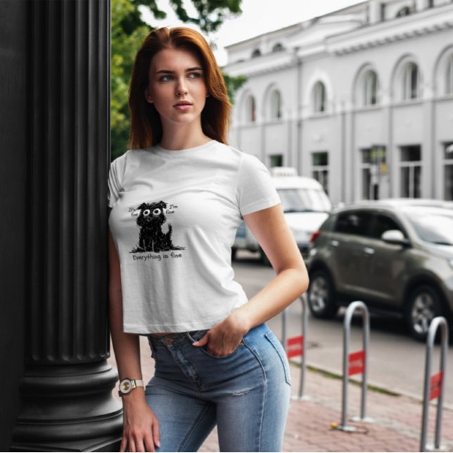 Camiseta Gracioso perro estresado (Subido por el creador)