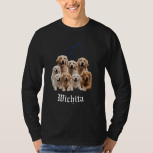 Camiseta Gracioso perro Golden Retriever Bootleg Wichita Ka