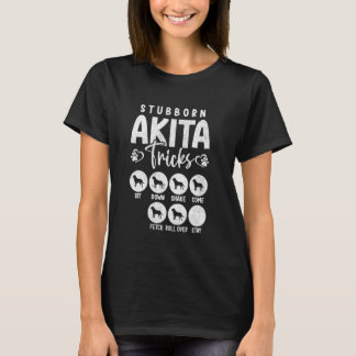 Camiseta Gracioso Perro Lover Trucos obstinados Akita