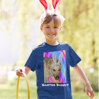 Camiseta Gracioso perro pastor alemán y conejito de Pascua 