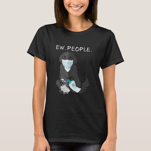 Camiseta Gracioso Perro Perro En Terranova (Anverso)