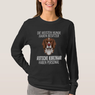 Camiseta Gracioso perro personal de pelo corto alemán