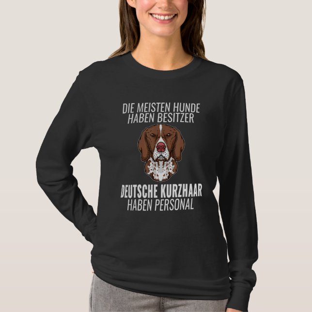 Camiseta Gracioso perro personal de pelo corto alemán (Anverso)