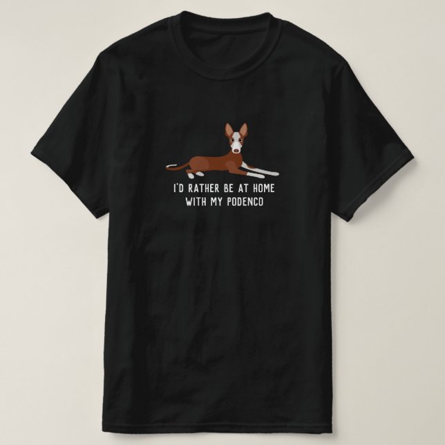 Camiseta Gracioso Perro Podenco (Diseño del anverso)