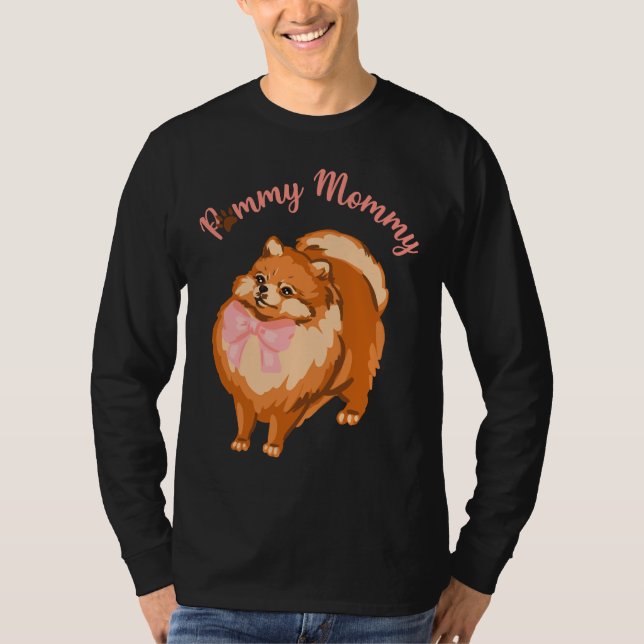 Camiseta Gracioso Perro Pommy Mami (Anverso)