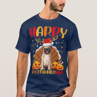 Camiseta Gracioso Perro Pug Lover Feliz Pug HelloMas 