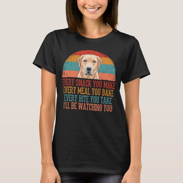 Camiseta Gracioso perro recuperador de labrador (Anverso)