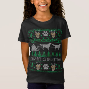 Camiseta Gracioso perro recuperador de labrador ama a Navid