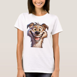Camiseta Gracioso Perro Selfie