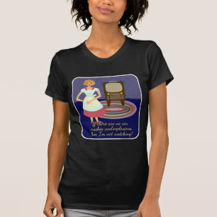 Camiseta Gracioso personaje de ama de casa adorado con pelí