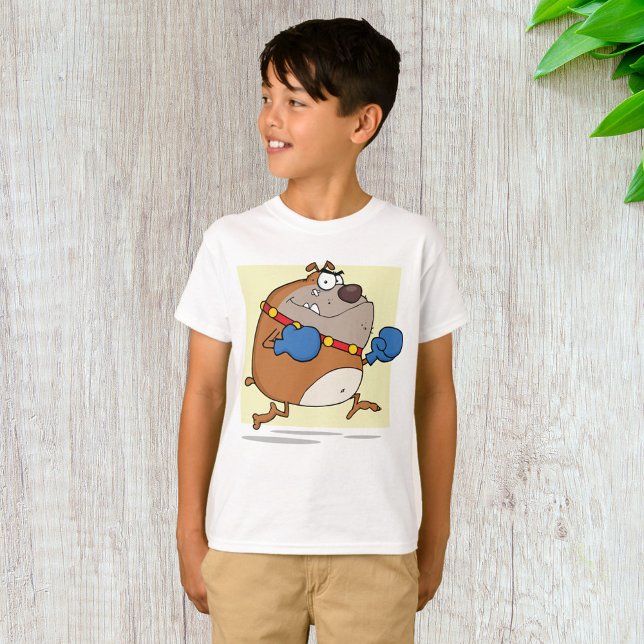 Camiseta Gracioso Personalizado Bulldog Boxer Perro (Subido por el creador)