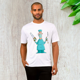 Camiseta Gracioso Personalizado de Cirujano Humor Médico Gr
