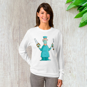Camiseta Gracioso Personalizado de Cirujano Humor Médico Gr