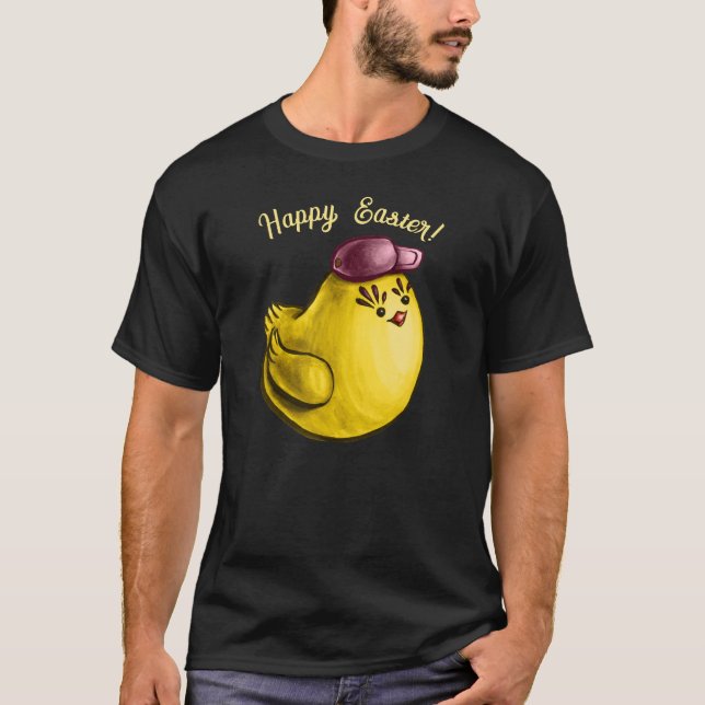 Camiseta Gracioso Personalizado de Guay de pollo de Pascua (Anverso)
