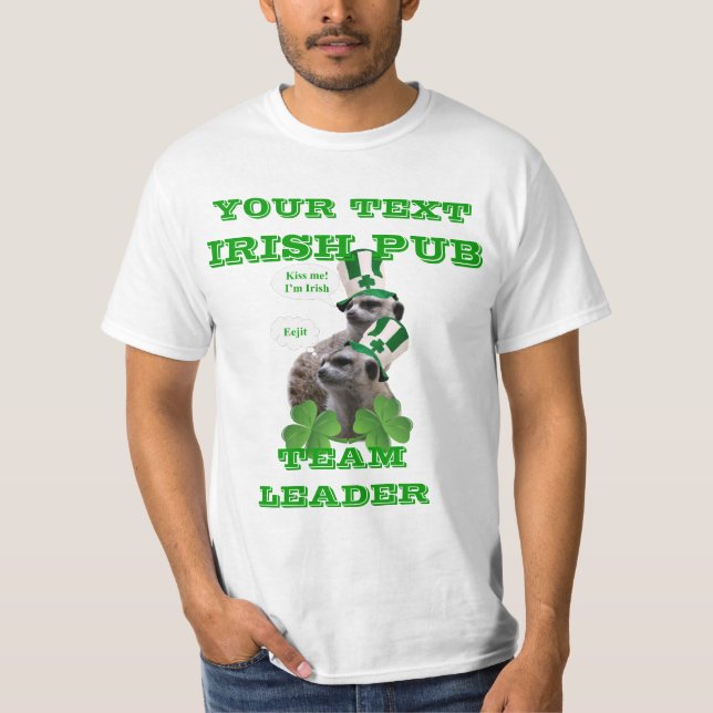 Camiseta Gracioso personalizado en St Patrick's (Anverso)