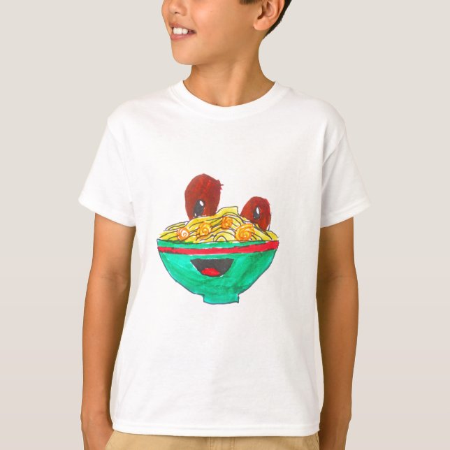 Camiseta Gracioso personalizado spaghetti meatball art (Anverso)