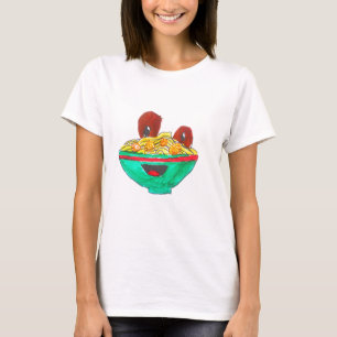Camiseta Gracioso personalizado spaghetti meatball art