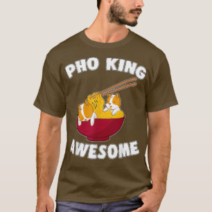 Camiseta Gracioso Pho King Awesome Kawaii Hamster Noodles