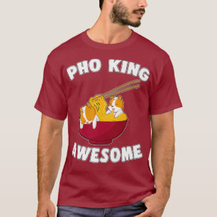 Camiseta Gracioso Pho King Awesome Kawaii Hamster Noodles