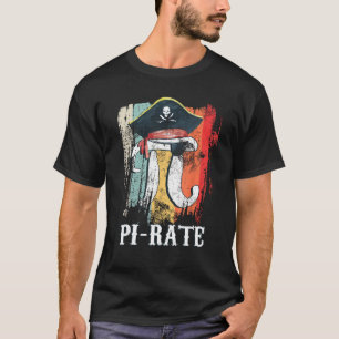 Camiseta Gracioso Pi-rate - Feliz Día Pi Math Geek Pirate L