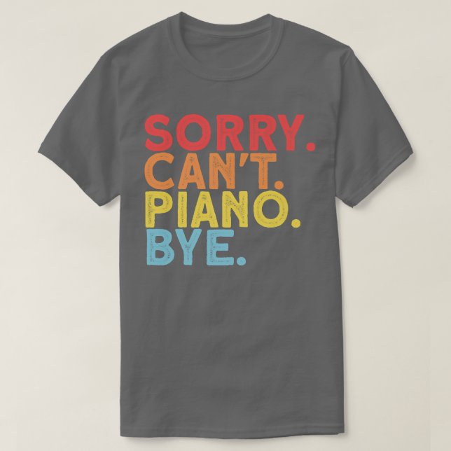 Camiseta Gracioso Piano Jugador Música Enamorada del Pianis (Diseño del anverso)